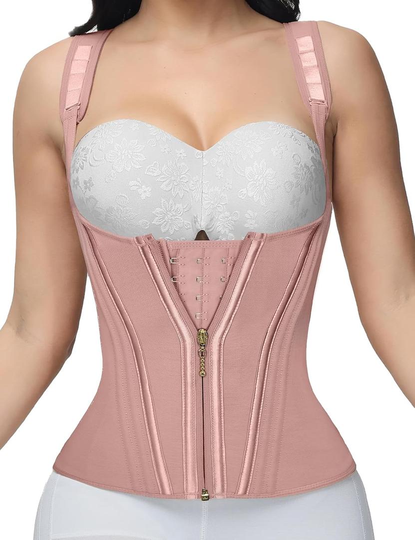 SHAPSHE Waist Trainer for Women, Tummy Control Sports Girdle, Workout Body Shaper with Adjustable Shoulder Strap (XXXL)