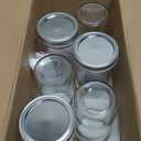 Mason Jars Wide Mouth 24 oz with Lids, Glass Jars with Airtight Lids and Band, Safe for Canning, Food Storage, Pickling, Overnight Oats Container, Pint and A Half Size (Pack of 6)