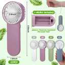 Sumind 20 Pcs Small Personal Portable Fan Mini Handheld Bulk 1 Speed Electric Cute Battery Powered for Neck Lash Makeup Women Men Travel Camping Indoor Outdoor Summer (White & Morandi Colors)