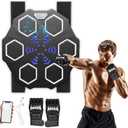 Punching Music Boxing Machine for Adults - Wall Music Punching Machine Adult w/Bluetooth, 9 Speed Level, Light up Boxing Target, Gloves - Music Boxing Machine Workout Pad for Home