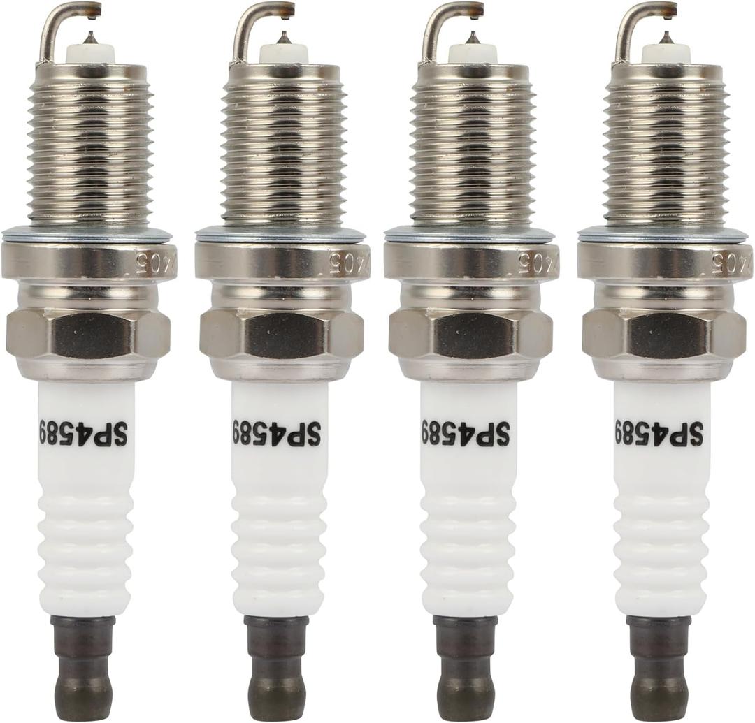 ECCPP Platinum Iridium Spark Plugs 4589 for Toyota Camry,RAV4,Corolla,Highlander,Matrix & Scion tC,xB & for Lexus HS250h & for Mazda Miata & for Pontiac Vibe & Daewoo Lanos & Lotus pack of 4