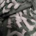 Hearth & Harbor Bathroom Rugs, Chenille Bath Mat - Machine Washable Bath Mats for Bathroom Non-Slip Backing Rubber, Quick Dry Bathroom Mat, 17 x 24 + 20 x 32 - Ombre Green