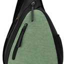 Sherpani Esprit, Anti Theft Sling Bag, Sling Backpack, Crossbody Backpack, Fits 10 inch Tablet (One Size, Basil)