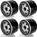 AM125424 Oil Filter Compatible with John Deere D100 D105 D110 D120 D125 D130 D140 D150 D155 D160 D170 Lawn Mower Oil Filter, Replace# GY20577, 696854, 49065-0721, 49065-7007 Oil Filter (4 Pack)