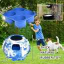 XHX Long-Lasting Interactive Dog Toy to Keep Your Pup Distracted - Safe for Dogs - Dog Toys for Small Dogs 10-25 lbs(Small, Blue and White)