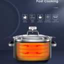 HOUSNAT Slow Cooker, 10 in 1 Programmable Slow Cooker 6QT 304 Stainless Steel Inner Pot, Multi-Cooker with Rice, Yogurt, Saut, Steam, Delay Start & Adjustable Temp for Large Families & Entertaining, 6 Quarts
