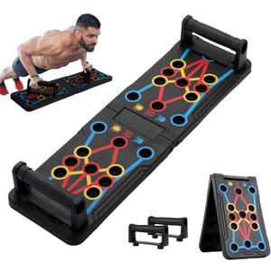 Foldable PushUp Stands Board Fitness,Workout Equipment for Home Gym, Men & Women Adjustable Pushup Board for Chest, Abs, Arms & Core Training,Portable Push-Up Board for Full Body Exercise