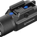 DARKFANG Tactical Flashlight 1500 Lumen for Shotgun/Pistol Light with Momentary/Strobe Function for 1913 Picatinny Rail
