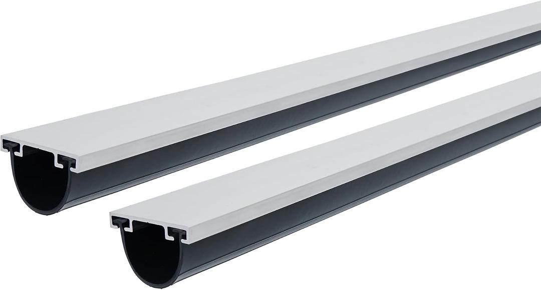 M-D Building Products 87668 18-Feet Universal Aluminum and Vinyl Garage Door Bottom, Black