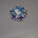 KIMOBER 6Pcs Winter Wooden Snowflake Decorations,Blue Silvery and White Glitter 3D Christmas Wood Snowflake Signs Tabletop Decor Tabletop Centerpiece for Home Xmas Party(Blue White Silvery)