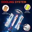 2 x RIDENOW Fog Light Bulbs: 6500K 24000LM Cool White 700% Brighter, Plug and Play IP68 Waterproof Light Bulbs for Vehicles 2 Pack
