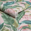 Envy Leaf It Out Sunrise Removable Wallpaper Pink, Coverage 56 Square Feet, 396"L x 20.5"W