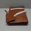 LOVEVOOK Laptop Bag for Women - Waterproof Work Bag for Women & Vintage Laptop Tote Purse with Wristlet (17.3 inch, Brown)