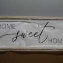 FZMHASLWW Living Room Wall Decor Home Sweet Home Sign 32"×12" Farmhouse Family Horizontal Plaque for Entryway Large Rustic House Modern Minimalist Wood Framed Wall Hanging Art (Wood)