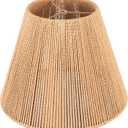 Boho Rattan Lamp Shade 7'' Top 13'' Bottom 10'' Heigh Cozy Vibe Decor Shade, 7X13X10
