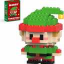 Christmas Elf Building Blocks Set Compatible with Lego Advent Calendar 2025 Stacking New Toys Holiday Present Box New Year Xmas Gifts for Kids for Boys & Girls and Adults