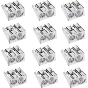 12 Pcs Pencil Sharpeners Magnesium Pencil Sharpener Survival,Metal Pencil Sharpener Magnesium Sharpener for Classroom Back to School Donation Supplies Party Favors
