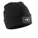 Panther Vision LED Hat Light - POWERCAP 2.5 USB Rechargeable LED Beanie Light Hat - Bright LEDs and IPX4 Water Resistance Gifts for Dad Father Men Husband Warm Knitted Cap - Black
