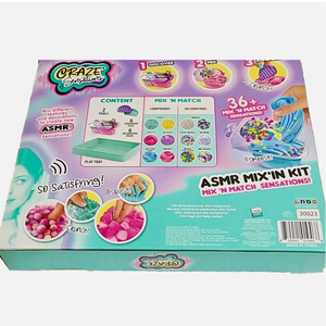 Craft, play, mold and create with Craze' Sensations ASMR 36+ 2 Tools Mix In Kit