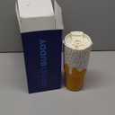 16 oz Stainless Steel Vacuum Insulated Tumbler with Lid and Straw for Water - Travel Mug Cupholder Friendly - Gifts for Women Men Him Her