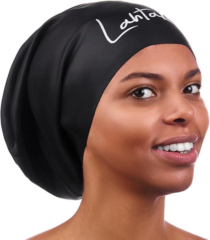 Large Swim Cap for Long Hair – Women & Men with Braids & Dreadlocks