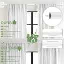 TVWOO White Wrap Around Curtain Rods 48 to 90 Inch:Blackout Adjustable Window Curtain Rod,Room Darkening Heavy Duty Curved French Metal Single Drapery Rods for Bedroom Kitchen Easy Install,Pure White