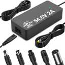 54.6V 2A Electric Bike Charger for 48V Lithium Battery (UL Certified), Input 110-240V, with 6 Jack Connectors (DC2.1MM / DC2.5MM / RCA 8MM / 3-P 8MM / 3-P 12MM/ 3-P XLR) (48V Ebike Battery Only)