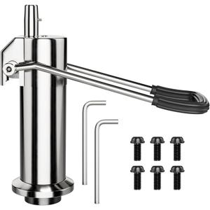 Barber Chair Replacement Hydraulic Pump - 6.7 IN Adjustable Height ,Weight Capacity 440 Lbs/200kg, 6 Bolt Salon Chair Replacement Hydraulic Pump,Replacement Part For Most Standard Styling Chairs