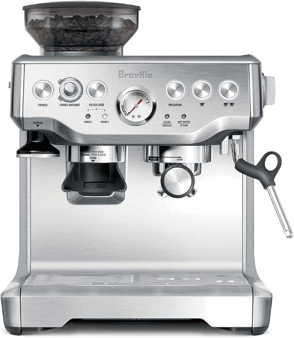 Breville Barista Express Espresso Machine, One Size, Brushed Stainless Steel (Brushed Stainless Steel)