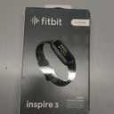 Fitbit Inspire 3 Health &-Fitness-Tracker with Stress Management, Workout Intensity, Sleep Tracking, 24/7 Heart Rate and more, Midnight Zen/Black One Size (S & L Bands Included)
