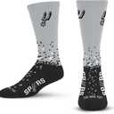 For Bare Feet NBA Unisex Kids Nba Spray Zone Crew Sock Youth (Team)