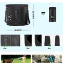 Portable Camping Shower, 6000mAh with LED Display, Camp Shower with 5 Gallons CollapsibleBucket, 3 Spray Modes for Hiking, Travel, Car, Pet