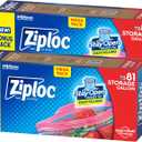 Ziploc Gallon Food Storage Bags, Stay Open Design with Stand-Up Bottom, Easy to Fill, 162 Count