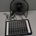 8 Inch Solar Powered Fan with Big Solar Panel 18W, Cloudy Days Working Solar Fan for Ventilation and Cooling in Greenhouse, Attic, Pet House, Chicken Coop, Garage, Camping, Install-free