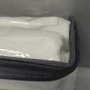 XTMYI White Linen Sheer Curtains 108 Inches Long Back Hidden Tab Tape Hooks Privacy Not See Through Simple Modern Curtains for Living Room 2 Panels Set