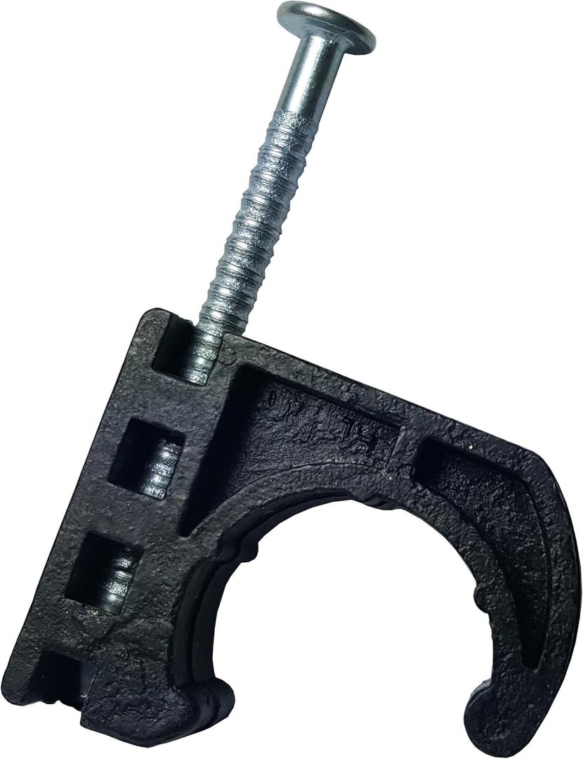 100 Pcs. XFITTING J Clamps for 3/4" Pex, Copper, CPVC Tubing, Tube Talons with Nail