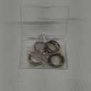 10pcs Metal Flat Key Rings, 1 inch Thick Round Split Keyring for Car Office Home DIY Keychains