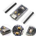 Pro Micro with Atmega32U4 chip Development Board, AYWHP 3 PCS Pro Micro 5V/16MHz Nano microcontroller Development Board with Built-in USB updater Type-C Interface Compatible with Arduino IDE