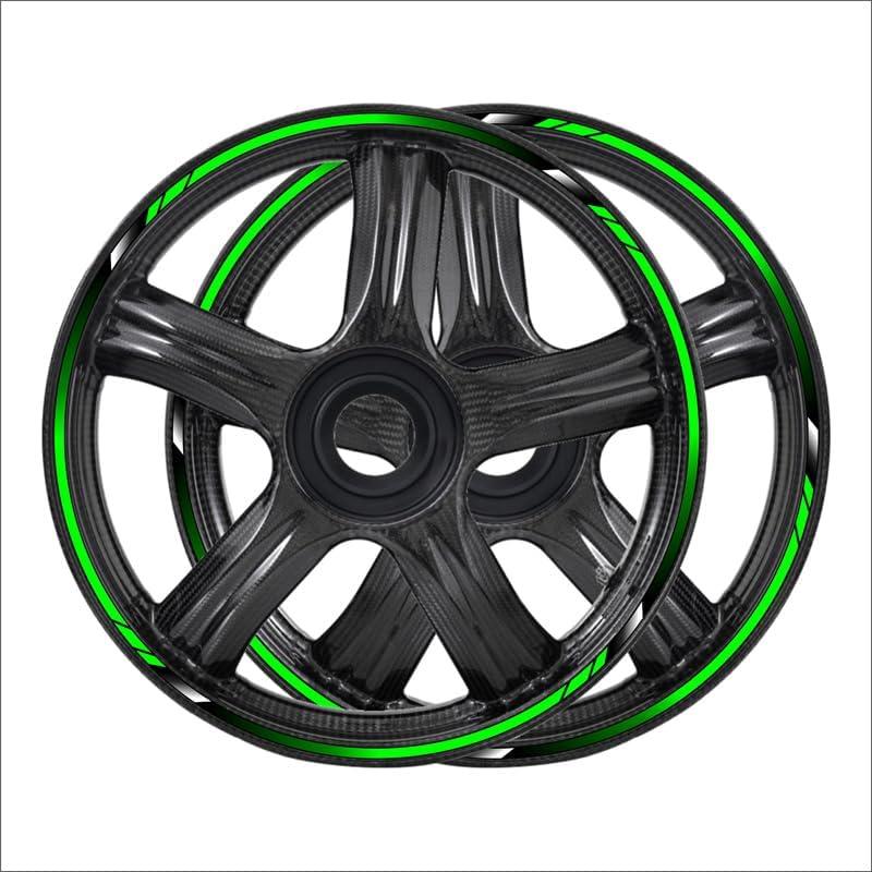 Motorcycle Wheel Sticker Reflective Rim Decal 17" Stripe Tape Accessories Compatible with Kawasaki ZX636 ZX6R