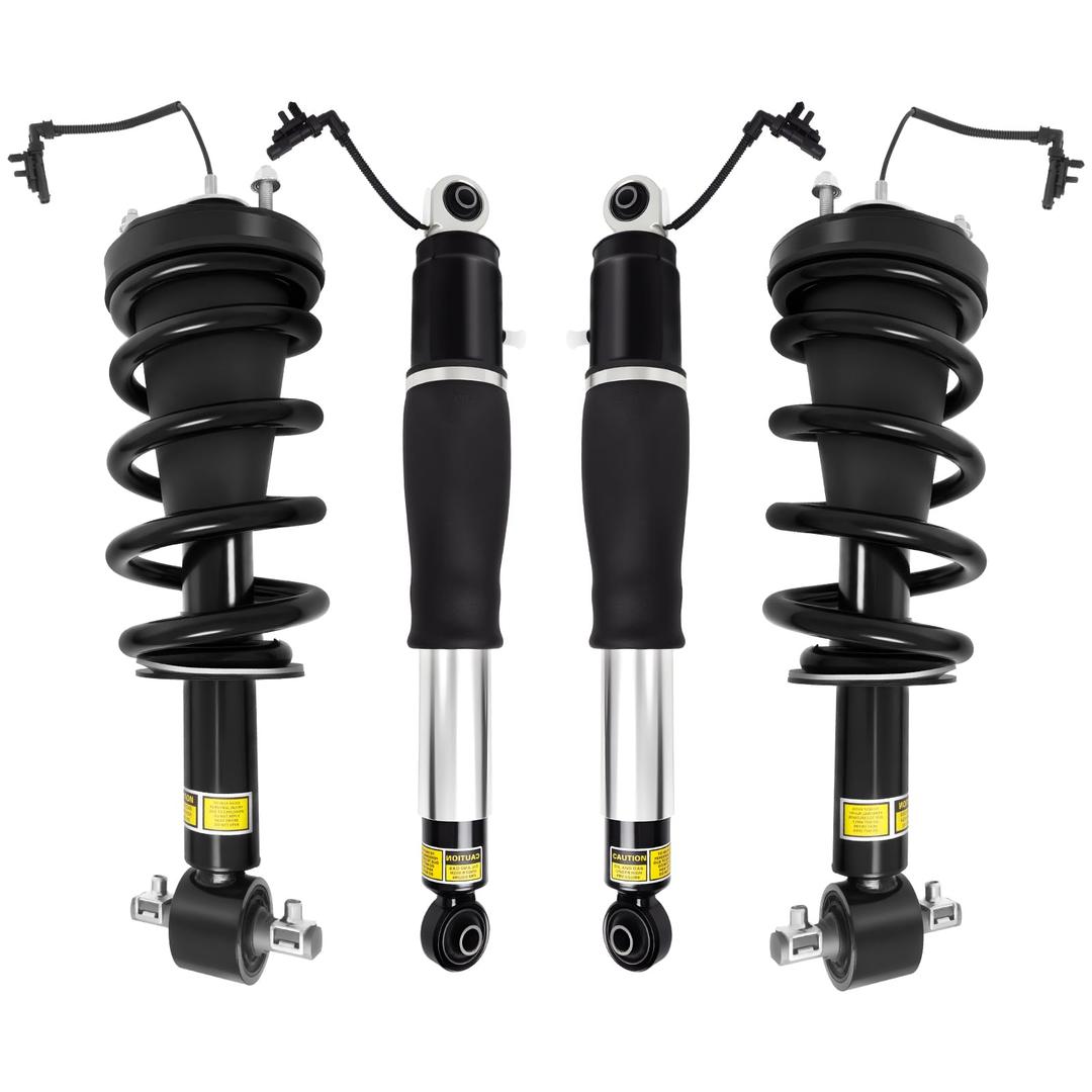 4PCS Front & Rear Shocks Struts Assembly w/Magnetic 2015-2020 Fit for Cadillac Escalade ESV, Fit for Chevy Suburban Tahoe Silverado, Fit for GMC Yukon XL Sierra 1500, Replaces 84176675 84977478