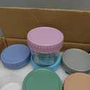 DRKIO 6 Pack Glass Baby Food Storage Containers  4 Oz Baby Food Jars with Lids Baby Food Maker Microwave Dishwasher Freezer Safe 100% Leak Proof BPA Free Reusable