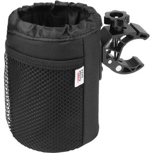 KEMIMOTO Motorcycle Cup Holder, Oxford Fabric Motorcycle Drink Holder with 0.6"-1.5" Alligator Clamp, Universal Water Bottle Cup Accessories for Bike, ATV/UTV, Scooter, Boat, Walker, Black L KEMIMOTO Motorcycle Cup Holder, Oxford Fabric Motorcycle Drink Holder with 0.6"-1.5" Alligator Clamp, Universal Water Bottle Cup Accessories for Bike, ATV/UTV, Scooter, Boat, Walker, Black L