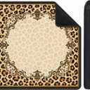 Leopard Print Mahjong Mat 31.5x31.5