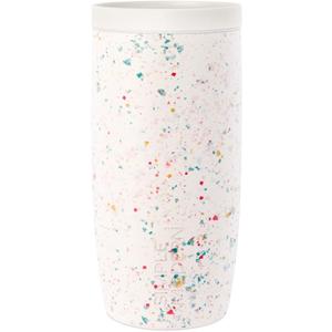 Simple Modern Travel Coffee Mug Tumbler with 360 Lid | Ceramic-Lined Insulated Stainless Steel Cold Brew Iced Coffee Cup | Gifts for Women Her Him | Voyager Signature | 16oz | Cream Terrazzo