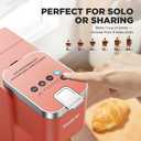 Tastyle Single Serve Coffee Maker, Iced and Hot Coffee Machine for K Cup & Grounds, Compact Design, 40oz Removable Water Reservoir, 6 to 24 Oz Brew Sizes, Fits 7.3" Travel Mug, Salmon