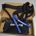 Ayombo Jump Rope, Weighted Jump Rope for Fitness, Boxing Equipment Jump Ropes for Men Women, Battle Skipping Ropes for Exercise, Suitable for Boxing, Cardio, Training Muscle Speed Home Gym Workout Equipment