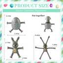 2 x Telescopic Suction Cup Easter Bunny Pop Tube Toy  Easter Egg Fillers Basket Stuffers Essentials Sensory Fidget Gifts Party Favors4pcs