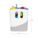Ubbi Freestanding Bath Toy Organizer Bath Caddy with Removable Drying Rack Bin and Scoop for Toddlers and Baby, Gray