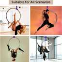 Aerial Lyra Hoop Set,SGS Certified Aerial Ring W/Hardware for Home, Hoop Dia:100cm-Tube Dia:25mm