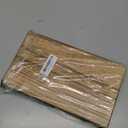 Zoocatia Small Wood Tray Pedestal Stand Farmhouse Bathroom Decor Decorative Wooden Riser Kitchen Soap Dish Holder for Vanity, Counter, Sink, Large 11.8" x 7" - Brown